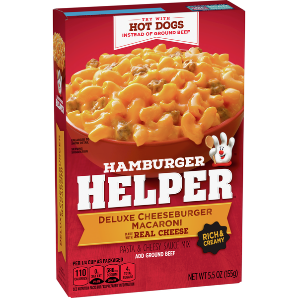 Instant Foods Hamburger Helper Double Cheeseburger Macaroni hero