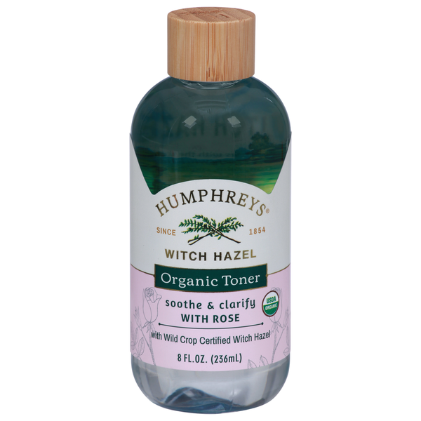 Skin Care Humphreys Toner, Organic, with Rose, Soothe & Clarify, Witch Hazel hero