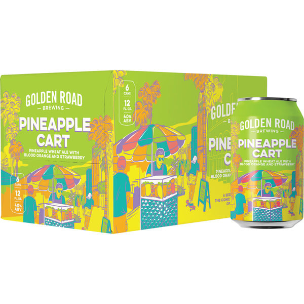 Craft Beer Golden Road Brewing Pineapple Cart Wheat Ale hero