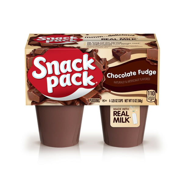 Refrigerated Pudding & Desserts Snack Pack Chocolate Fudge Flavored Pudding hero