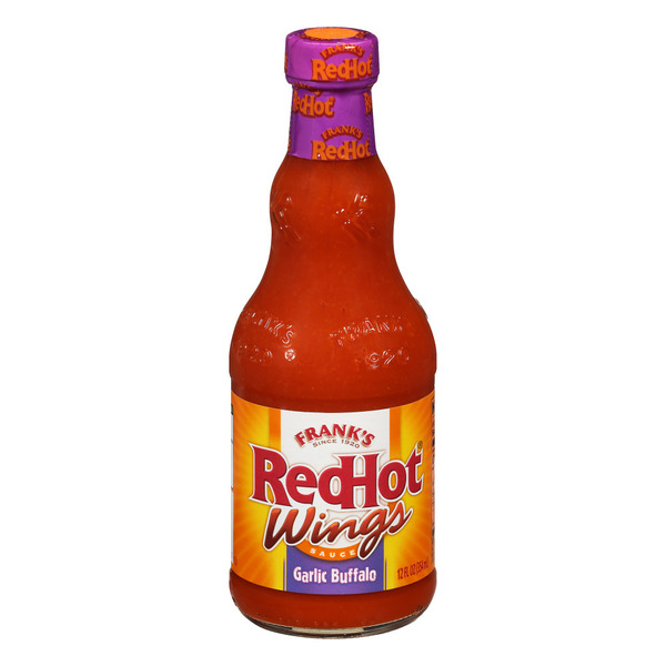 Condiments Frank's RedHot® Garlic Buffalo Wings Hot Sauce hero