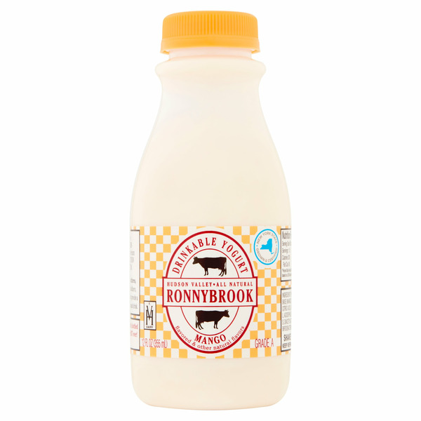 Yogurt Ronnybrook Mango Drinkable Yogurt hero