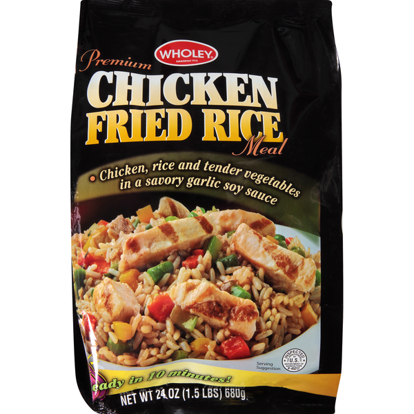 Prepared Meals Wholey Chicken Fried Rice Meal, Premium hero