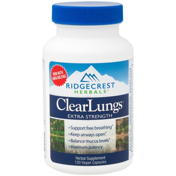 Immune Support Ridgecrest Herbals ClearLungs ClearLungs, Extra Strength, Vegan Capsules hero