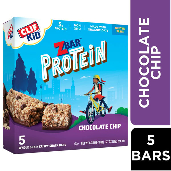 Energy & Granola Bars Zbar Chocolate Chip Crispy Protein Snack Bars hero