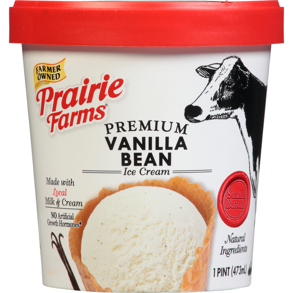 Ice Cream & Ice Prairie Farms Ice Cream, Premium, Vanilla Bean hero