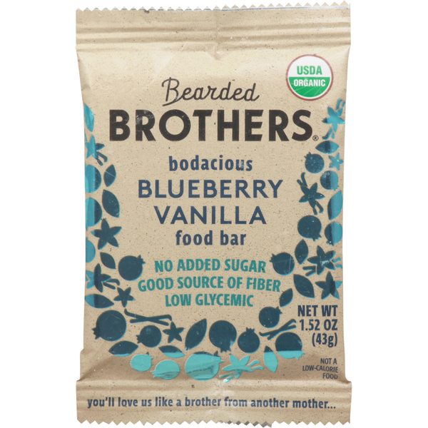 Energy & Granola Bars Bearded Brothers Food Bar, Bodacious Blueberry Vanilla hero