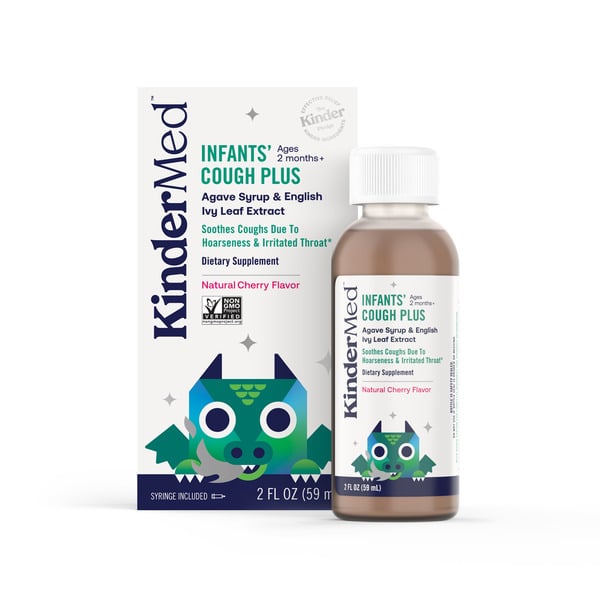 KinderMed Infants' Cough Plus, Agave Syrup & English Ivy Leaf Extract hero