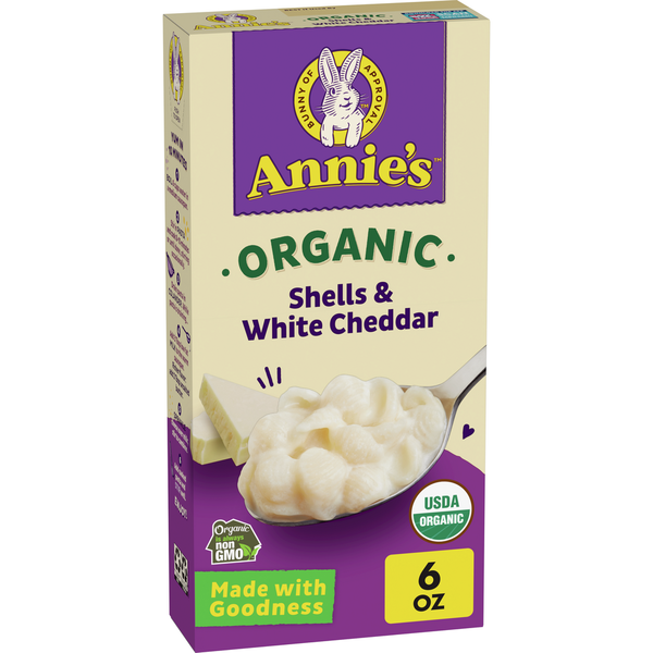 Instant Foods Annie's Organic Shells and White Cheddar Mac and Cheese hero