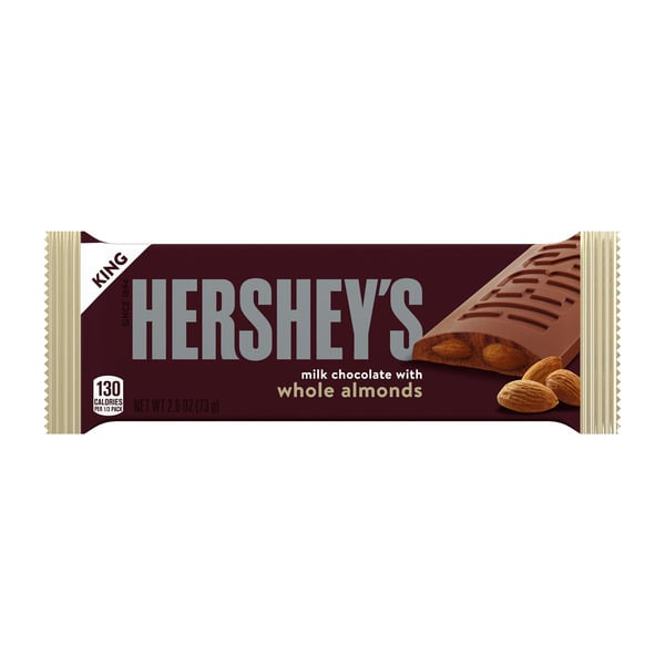 Candy & Chocolate Hershey's Milk Chocolate with Whole Almonds King Size Candy hero