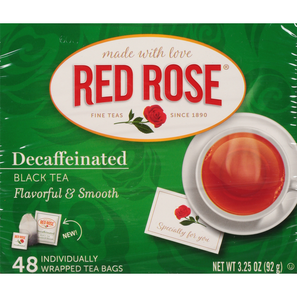 Tea Red Rose Black Tea, Decaffeinated, Flavorful & Smooth hero