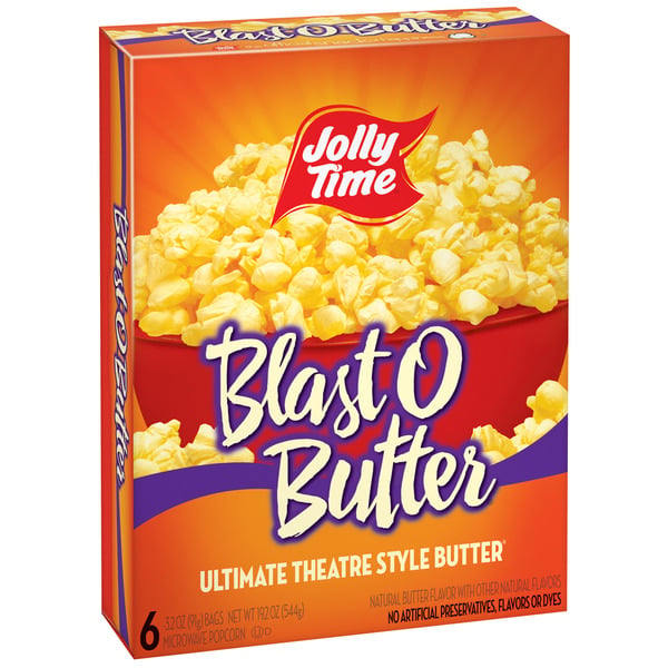 Popcorn & Jerky JOLLY TIME Blast O Butter Microwave Popcorn hero