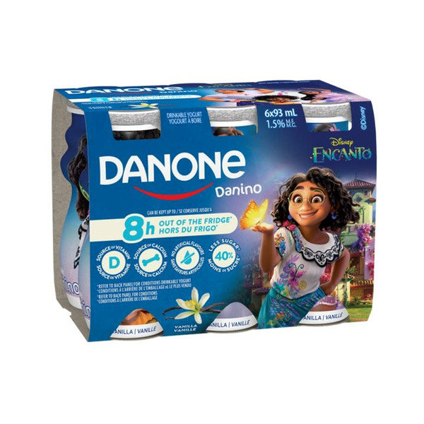 Yogurt Danone Danino Vanilla Flavoured Drinkable Yogurt For Kids, 6 Bottles hero