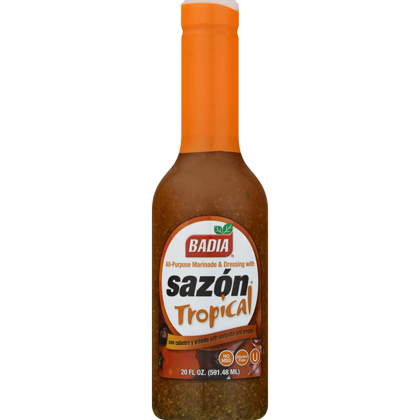 Badia Spices Marinade & Dressing, Sazon Tropical with Coriander and Annatto hero