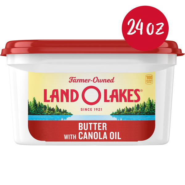 Butter Land O Lakes Butter with Canola Oil, Spreadable hero