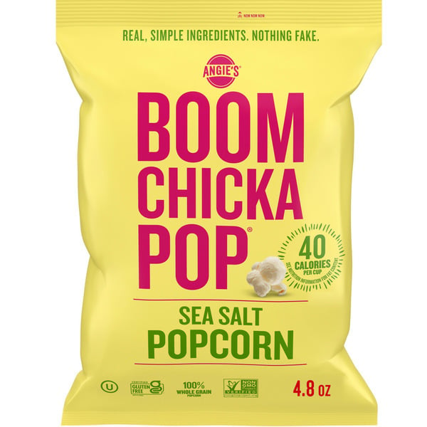 Popcorn Angie's BOOMCHICKAPOP Sea Salt Popcorn hero