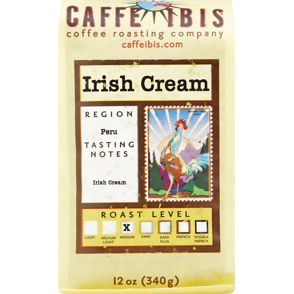 Coffee Caffe Ibis Coffee, Medium Roast, Irish Cream hero