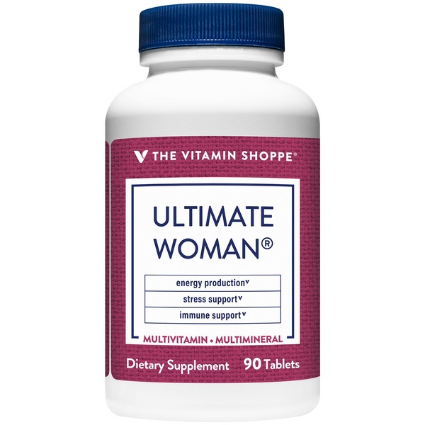 Women's Multivitamins The Vitamin Shoppe Ultimate Woman Multivitamin & Multimineral - High Potency (90 Tablets) hero