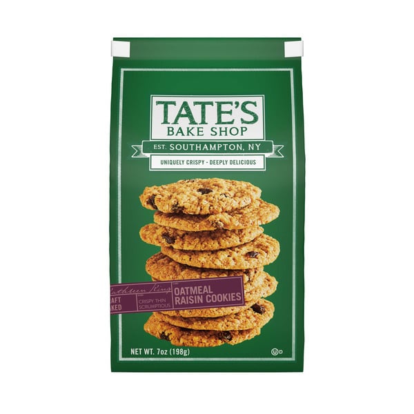 Cookies & Cakes Tate's Bake Shop Oatmeal Raisin Cookies hero