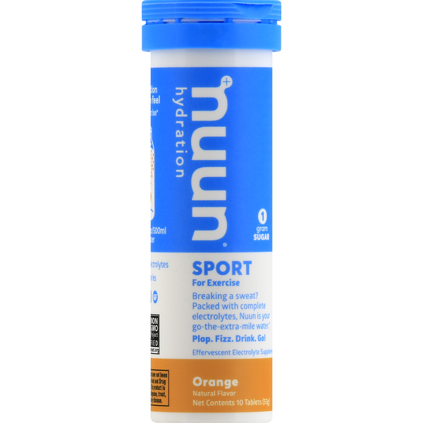 Vitamins & Supplements Nuun Sport, Tablets, Orange hero