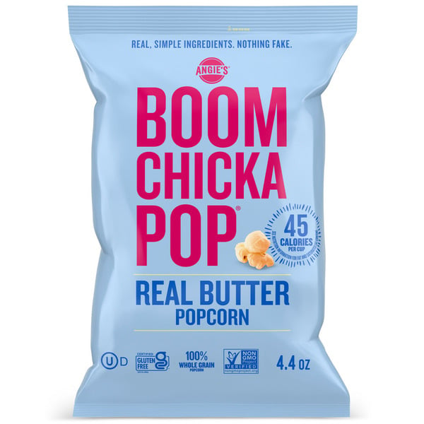 Popcorn & Jerky Angie's BOOMCHICKAPOP Real Butter Popcorn hero