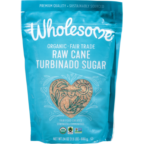 Baking Supplies & Decor Wholesome Turbinado Sugar, Organic, Raw Cane hero