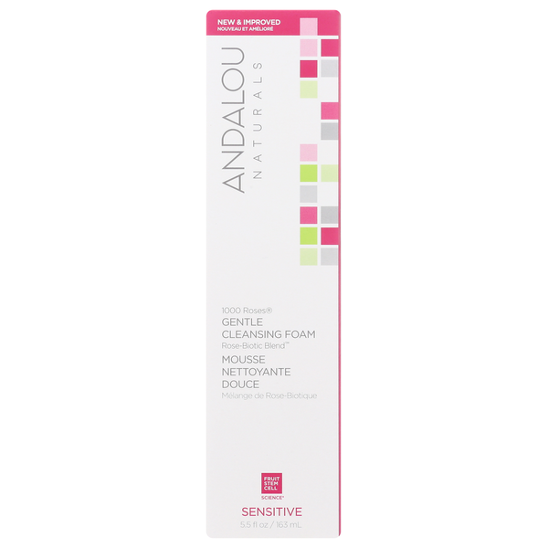 Andalou Naturals 1000 Roses Gentle Cleansing Foam hero