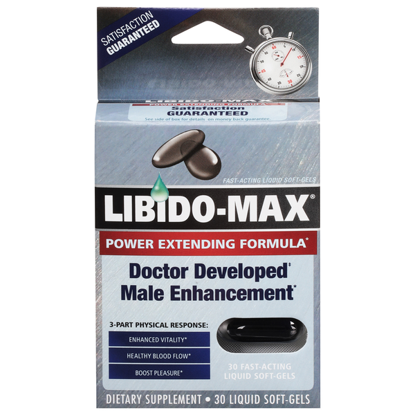 Vitamins & Supplements Libido-Max Male Enhancement, Liquid Soft-Gels hero