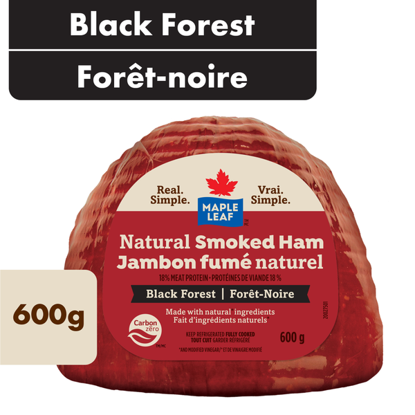 Prepared Meals Maple Leaf Natural Smoked Black Forest Ham hero