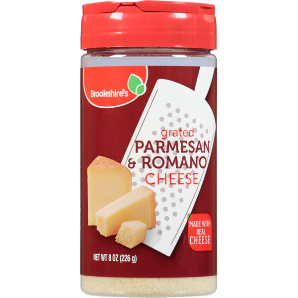 Specialty Cheeses Brookshire's Grated Cheese, Parmesan & Romano hero