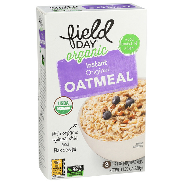 Hot Cereal & Pancake Mixes FIELD DAY Oatmeal, Organic, Instant, Original hero