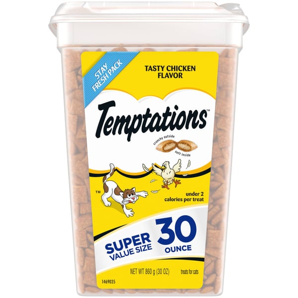 Cat Food & Care TEMPTATIONS Classic Crunchy and Soft Cat Treats Tasty Chicken Flavor hero