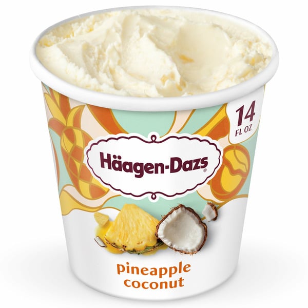 Ice Cream & Toppings Haagen-Dazs Pineapple Coconut Ice Cream hero