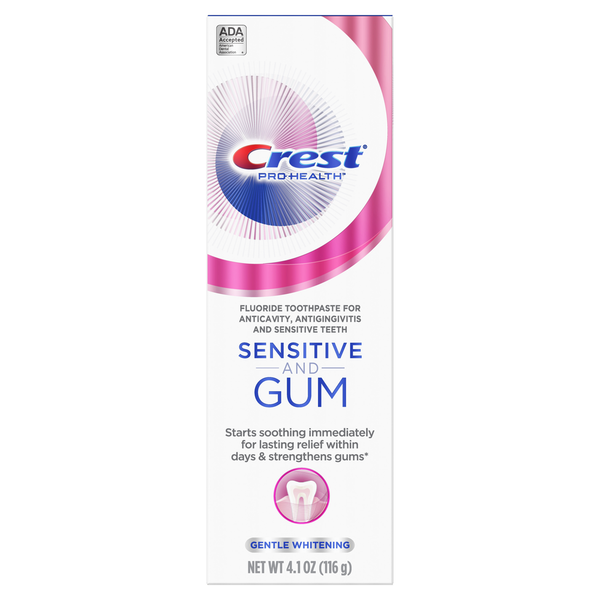 Oral Hygiene Crest Sensitive & Gum Gentle Whitening Toothpaste hero