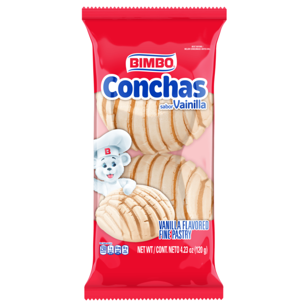 Breakfast Bars & Pastries Bimbo  Conchas, 2 count, Vanilla Fine Pastry hero