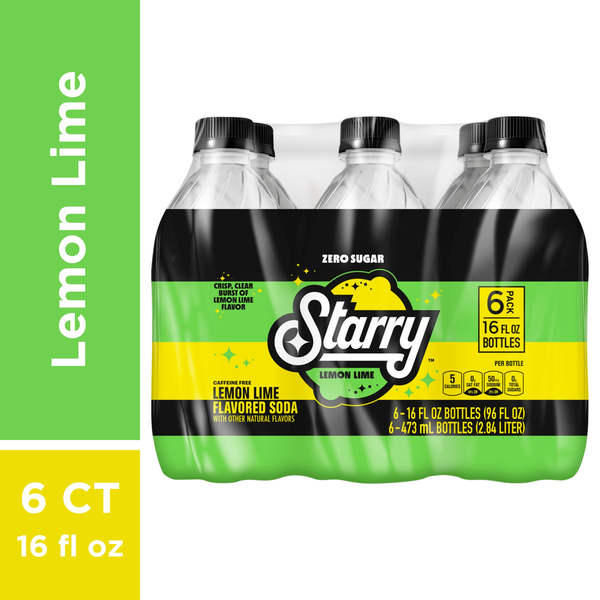 Soft Drinks Starry Soda, Lemon Lime hero