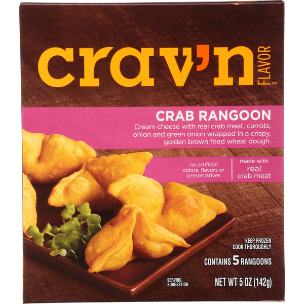 Frozen Appetizers & Sides Crav'n Flavor Rangoon, Crab hero