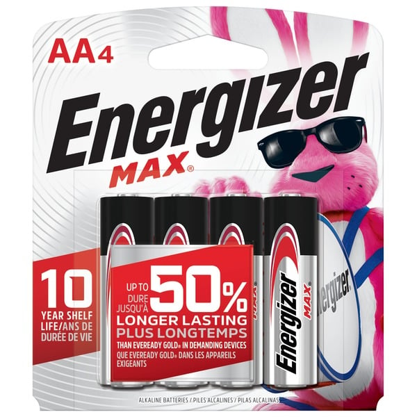 More Household Energizer AA Batteries, Double A Alkaline Batteries hero