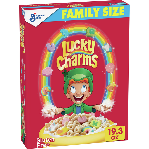 Cereal Lucky Charms Marshmallow Breakfast Cereal with Unicorns, Gluten Free hero