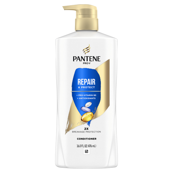 Hair Care Pantene Conditioner, Repair and Protect for Damaged Hair, Color Safe, with pump hero