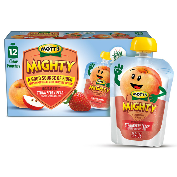 Canned Fruit & Applesauce Mott's Strawberry Peach Applesauce hero