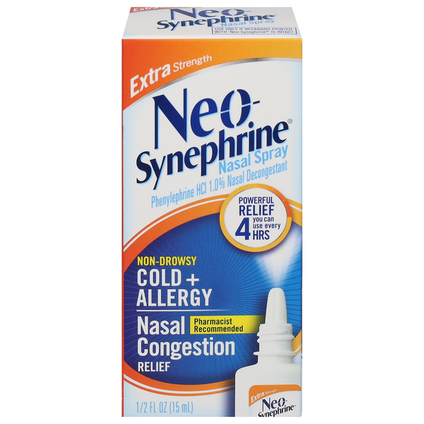 Neo-Synephrine Nasal Spray, Extra Strength, Non-Drowsy, Cold + Allergy hero