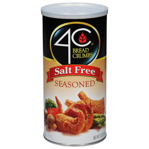 Marinades & Meat Preparation 4C Foods Bread Crumbs, Salt Free, Seasoned hero