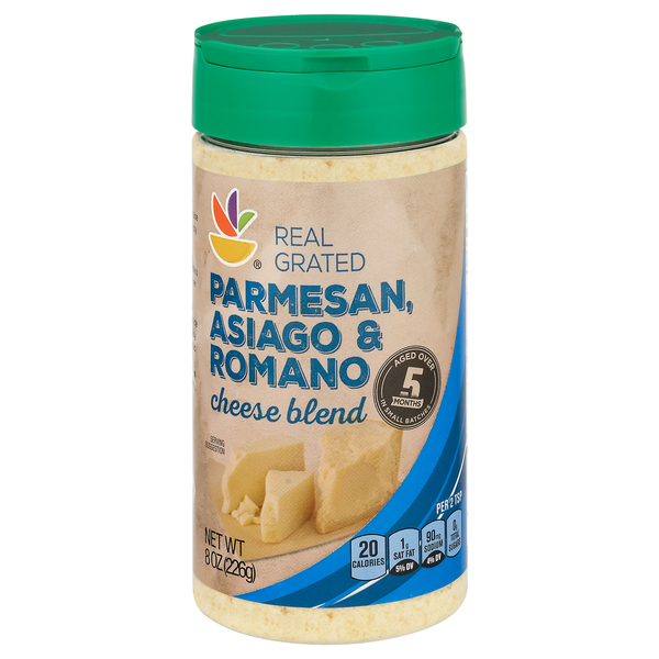 Specialty Cheeses Store Brand Cheese Blend, Real Grated, Parmesan, Asiago & Romano hero