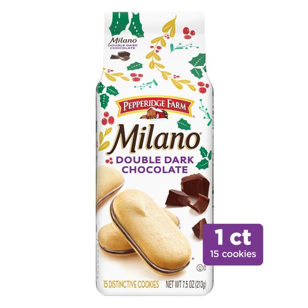 Cookies & Cakes Pepperidge Farm Milano Double Dark Chocolate Cookies hero