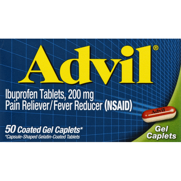 Muscles, Joints & Pain Relief Advil Ibuprofen, 200 mg, Coated Gel Caplets hero