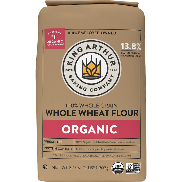 Baking Supplies & Decor King Arthur Baking Company Whole Wheat Flour, Organic hero