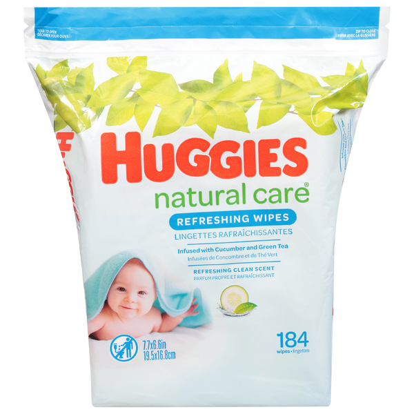 Diapers & Wipes Huggies Natural Care Refreshing Scented Baby Wipes hero