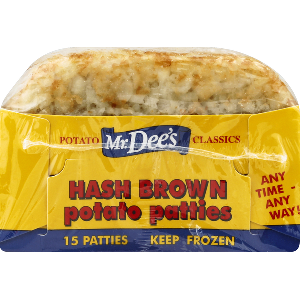 Frozen Appetizers & Sides Mr. Dee's Hash Brown Potato Patties hero