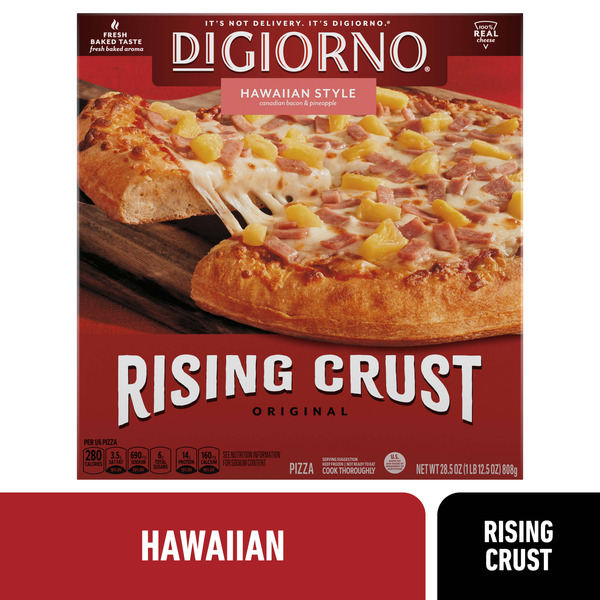 Frozen Pizza DiGiorno Original Rising Crust Frozen Pizza Hawaiian hero